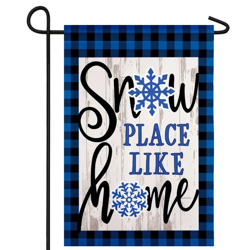 Snow Place Like Home Garden Flag